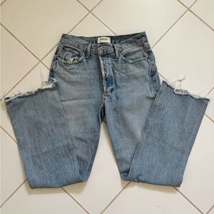 Agolde Women's Light Blue Distressed Jeans